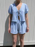 Blue stripe co-ord set