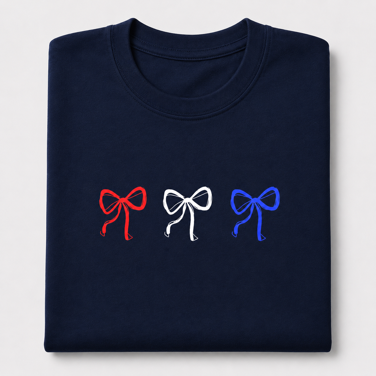 Red, White, & Blue Bow T-Shirt