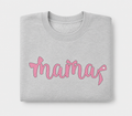 Grey & Pink MAMA Crewneck